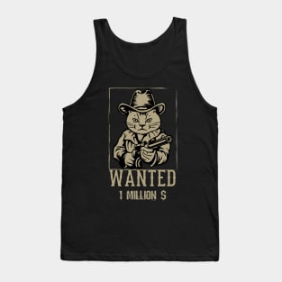 Wanted Dead Or Alive Cat Tank Top